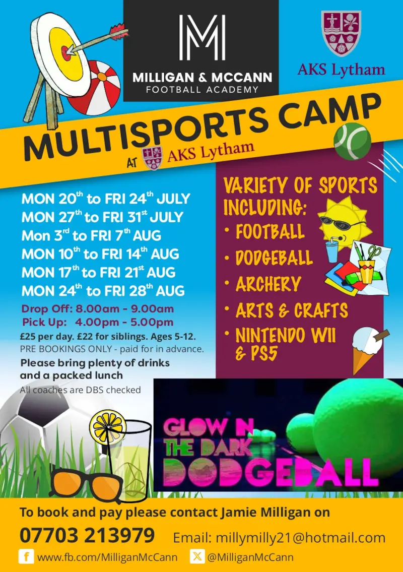 Summer Camp - Milligan & McCann Football Academy